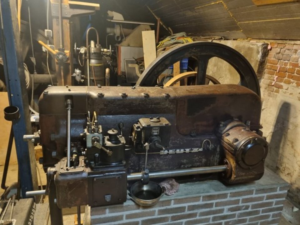 Oude dieselmotor